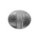 Handle button cappio, zinc, d = 35 mm, chromium color