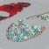 Stick plastic rhinestones "Wing butterfly and parrot" 16x17 cm