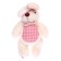 Soft toy "Rabbit in a butterfly", color mix