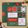 Scrapbooking paper "New Year's Post", 30.5 x 32 cm, 180 g/m²