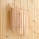 Figure lampshade from alder, wall -mounted