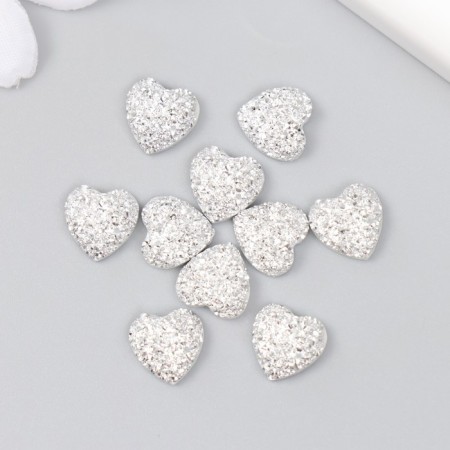 Coboson "Heart" silver 1 cm-2