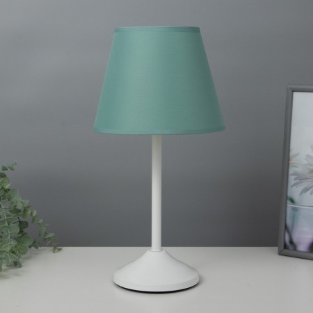 Eleanor desktop lamp 1x15W E27 White/turquoise 22x22x42cm Risalux