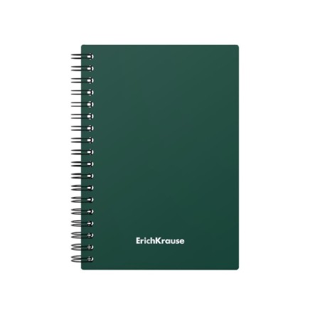 Notebook A6 (120 x 146 mm), 60 sheets in the cage on the crest Erichkrause "Classic", plastic cover, offset unit, white 100%, mix-4
