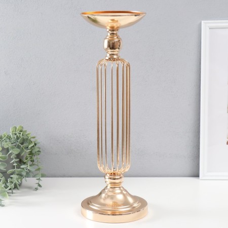 Summary metal per 1 candle d = 15 cm "Eliana" gold 15x15x47.5 cm-1