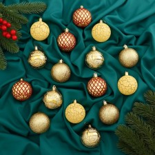 Set of balls plastic D-6 cm, 16 pcs 
