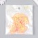 Decor for creativity Textile embroidery "Bow in orange-yellow flowers" 7x5.5 cm