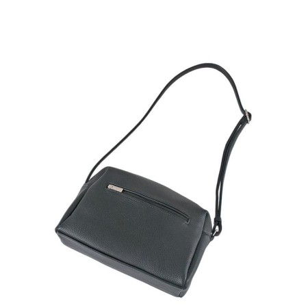 Bag Cross-Bodi with a zipper, black color-1