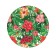 Pareo and beach rug "Tropical flowers", d = 150 cm