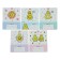 Notebook of 12 sheets in the cage "Funny Avocadics", the cover coated cardboard, rounded corners, fields, mix