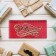 Wooden envelope "with an anniversary" red, 17 x 8.5 x 2 cm