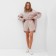Female set (shirt, shorts) minku: oversize color gray-pink, river 42