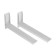 SL-01 bracket, for a microwave, fixed, up to 40 kg, 313 mm, metallic, white
