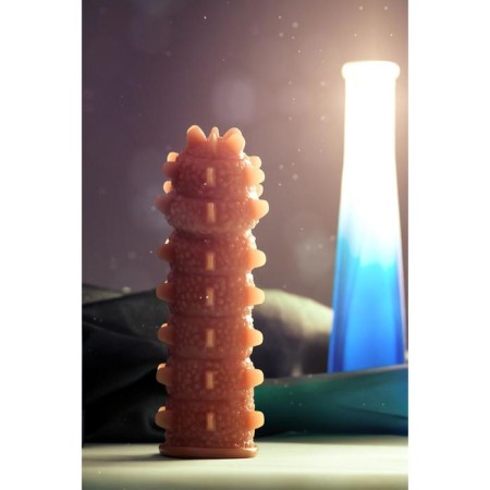 Nozzle with additional stimulation, realistic, TPR, bodily, 12.7 cm-7