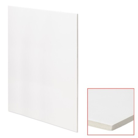 Foam card 5mm B1 700*1000mm Brauberg white matte, set of 5 sheets 112475-1
