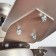 Ceiling fan with Gelsina, E14, 1x60W lamp, steel, nickel, glass, white