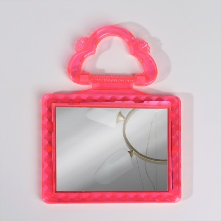 Desktop mirror - suspended, with a frame for a photo, a mirror surface is 11 × 9 cm, color mix-3