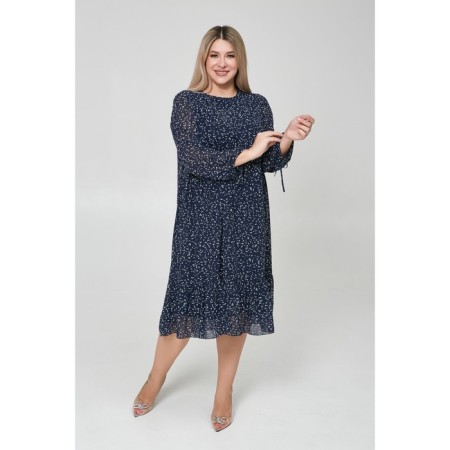 Women's dress, size 62, dark blue color