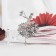 Brooch "Ballerina" Femininity, black and white color in silver
