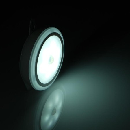 LED lamp with a motion sensor, 6 LED, 2.5 watts, from batteries 3*AAA, 6500k, white-1