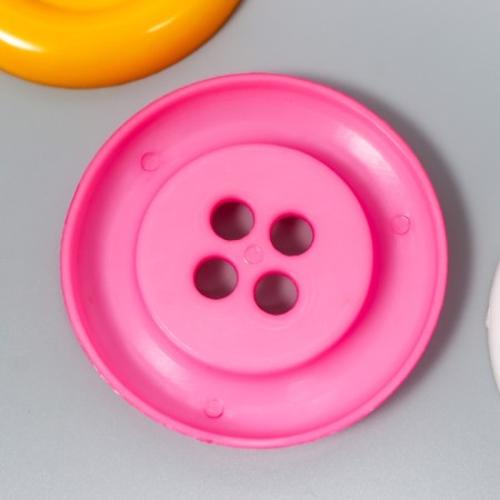 A button decorative plastic "Color" mix 5.4x5.4 cm for creativity-2