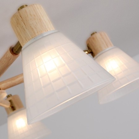 Ceiling chandelier Arte Lamp Meleph A4096PL-5BR, E27, 5x60 W, 80x80x25 cm, beige-4