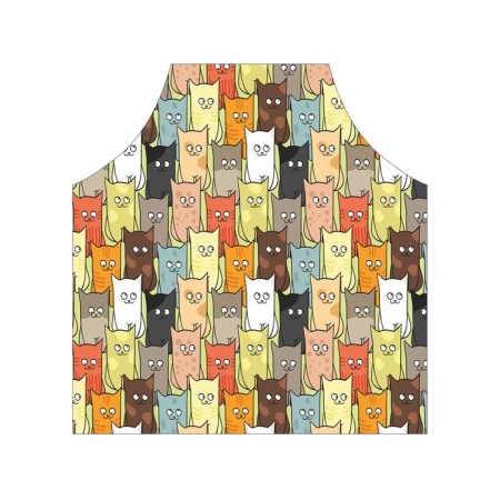 Apron kitchen with a photo print "kittens", adjustable, size OS-2
