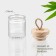 Glass jar for spices with bamboo lid Bellatenero Eco, 50 ml, 4.5 × 6.2 cm