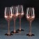 A set of glass glasses for the wine "Electric copper", 350 ml, 4 pcs