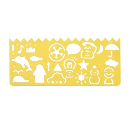 Set of stencils, 4 pieces, plastic figures mix-2
