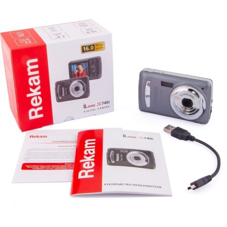 Rekam ILOOK S740i Dark gray 16MPIX 2.4 camera 720p SDHC/MMC CMOS/AAA-2
