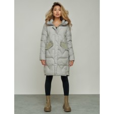 Coat insulated winter female, size 50, color gray