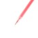 Gel handle "Crystal" 0.38 mm, red, transparent, sunburn, needle writing node.