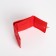 Women's wallet on the button, red color