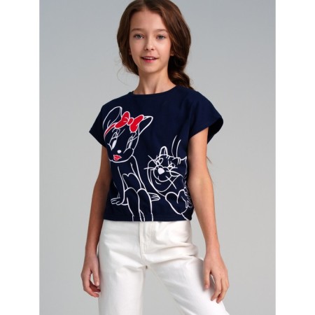 Футболка для девочки PlayToday, рост 134 см