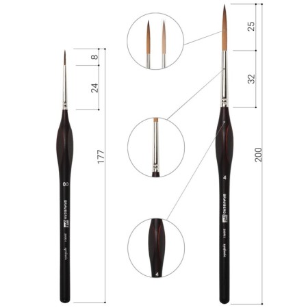 System of Synthetics 12 pieces, Brauberg Art Classic, ergonomic handles-2