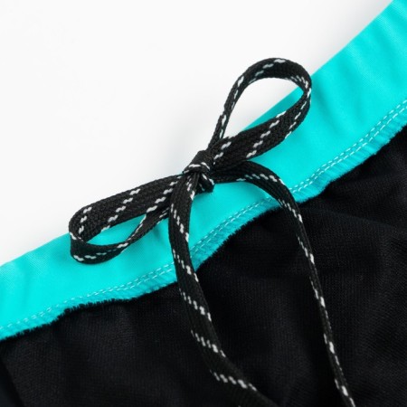 Bathing swimming trunks for the boy minku, black/turquoise color, height 98-104-2
