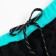 Bathing swimming trunks for the boy minku, black/turquoise color, height 98-104