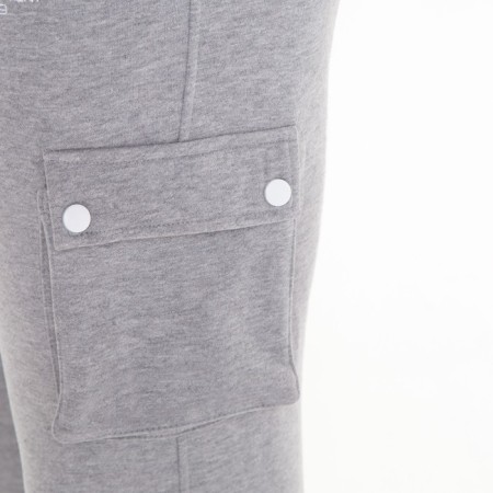 Male pants, color gray melange, size 44-8