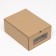 The box is drawn, brown, 25 x 19 x 11 cm