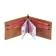 Portmone with a clamp m-59, without fastening, brown, pool-up