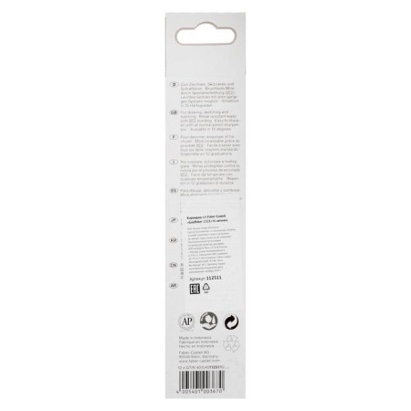 Pencil black-granographic Faber-Castell Goldfaber 1221 H, hexagonal, price for 1 pcs-4
