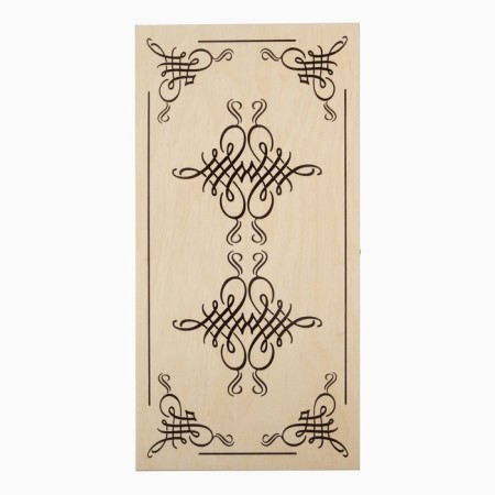 Backgammon "bolt" wooden board 50 x 50 cm, with a field for playing checkers