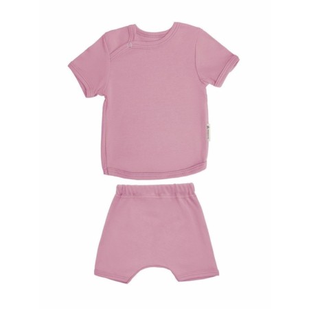 Children's kit: Nature T -shirt and pants, height 62 cm, pink color