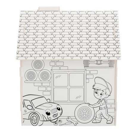 House coloring "My garage", 3 in 1-6