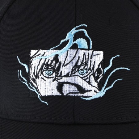 Male cap "anime", black color, rr 56-6