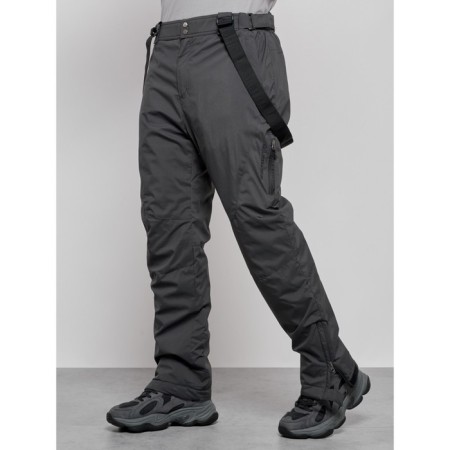 Semi-combinezone ski insulated male winter, size 54, dark gray color-10