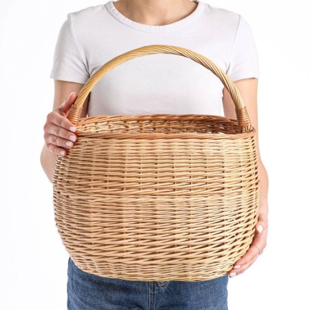 Basket "Uralskaya", 15 l, bottom 18x28 cm, top 24x34 cm, h = 28/40 cm, willow