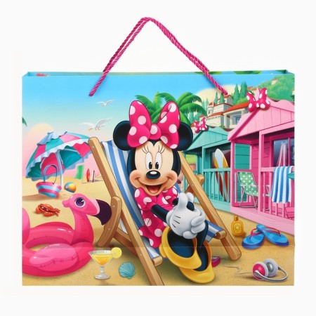 Gift Pack Laminated with sparkles "The most cool girl!" Minnie Maus40x31x11.5cm-3