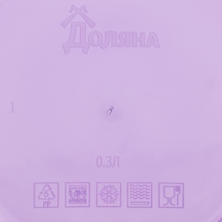 Container Round shares, food, 300 ml, purple color-2